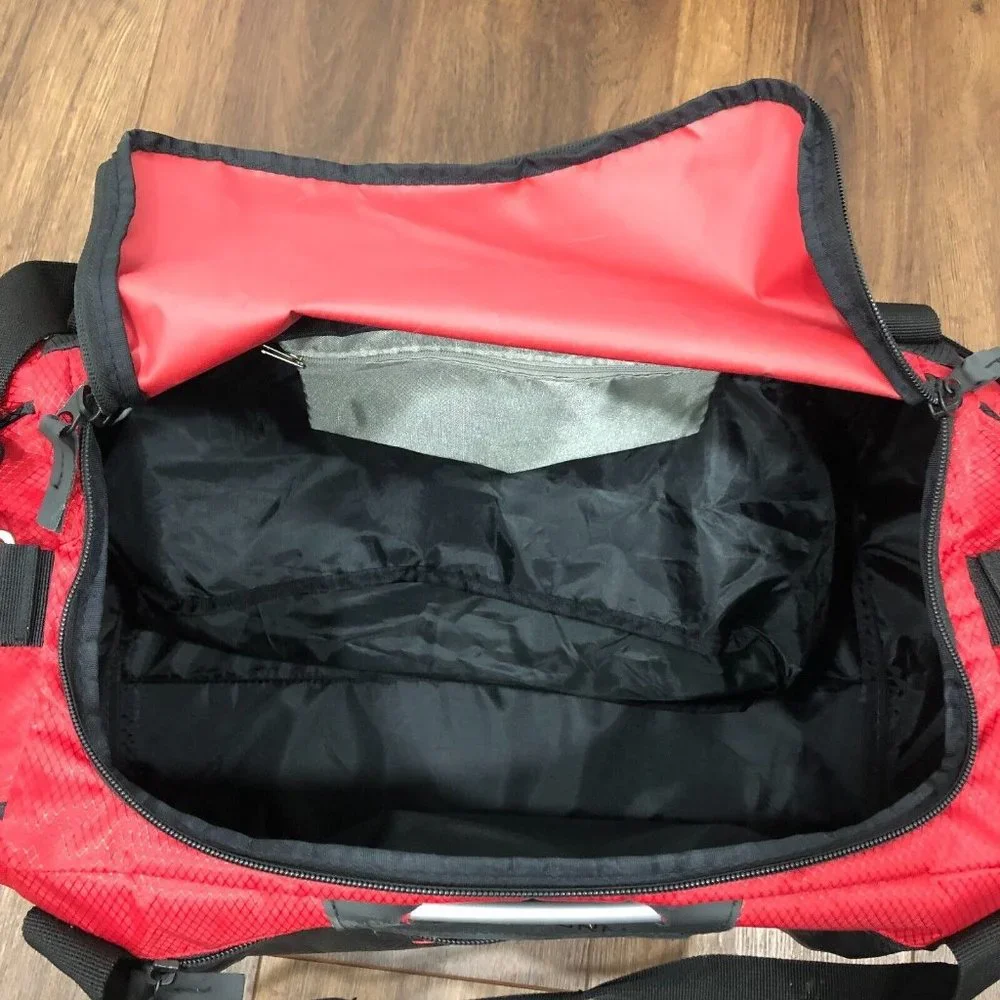 OGIO Athletics Travel Red Black Duffle Bag Flex Form Performance Equipment 50L